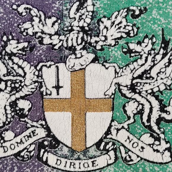 Vintage 90s London England Sweatshirt XL 23x26 Gray - Picture 12 of 13